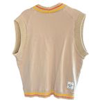 Adidas  50 Years Trefoil Preppy Varsity Knit  Beige Vest Women's M Photo 6