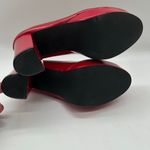 Allegra K  Heels Women 7 Red Platform Block Heel Ankle Buckle Strap Y2K 2000s NEW Photo 7