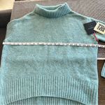 Cynthia Rowley  Oversized cocoon turtleneck pullover sweater teal blue XS , NWT Photo 3