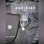 Parisian  NWT Women’s Petite Satin Cowl Neck Cami Mini Black Dress Size‎ 10 Photo 5