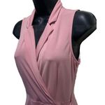Monteau Dusty Rose Pink Spaghetti Strap Faux Wrap Slip Lace W/ Tie Dress Small S Photo 2