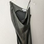 Equipment Femme Aurore Crinkle Wrap Dress Castor Grey Size 6 NEW Photo 5