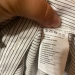 Bardot  WOMENS PINSTRIPE OFF SHOULDER PEASANT BLOUSE Photo 3