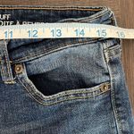 Gap Womens Floral Embroidered Hem Straight Cuff Cropped Jeans Blue Size 8R Photo 8