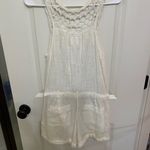 Free People  White Linen & Lace Romper Photo 1