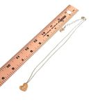 Relic by Fossil Teal Crystal Pave Heart Pendant Necklace Photo 5