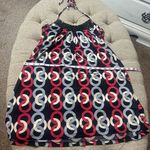 Body Central Y2K Geometric Halter Dress Photo 11