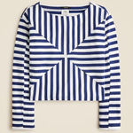 J.Crew  Christopher John Rogers X mariner cloth boatneck T-shirt Size XS NEW Photo 0