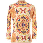 J.Crew  Floral Mandala Print Button Down Cotton Cardigan Sweater Size Small S Photo 1