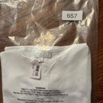 A'nue Thin Strap Tank Stretchy White Women's Size L Made in USA NWT Size L Photo 10