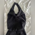 Elegant Black Backless Halter Dress Size XS Photo 2