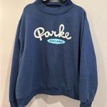 PARKE NWOT  Chicago Signature Mockneck Sweatshirt Photo 2