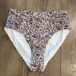 Athleta NWOT Aqualuxe Batik High Waist Floral Swirl Bikini Swim Bottoms Sz XS/S Photo 1