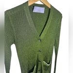 Vera Wang Lavender Label Sparkly Green Cardigan Photo 1