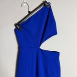 Hello Molly Love in the Night Midi Dress Women's 2 Blue Party Cocktail Slit NWT Photo 7
