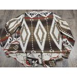Shyanne  Open Drape Blanket Jacket Cardigan Sweater Southwestern Medium Photo 5