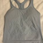 Racer Back Tank Top Blue Photo 0