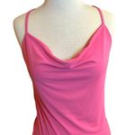 ZARA Pink Drape Front Tank Top,Cami with Low Strappy Back. Photo 1