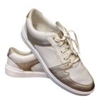 Cole Haan W28059 8.5B Gold/White Grand Metallic Trim Tennis Sneakers Photo 0