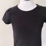 Anthropologie Maeve Black Dress with White Dots Photo 5