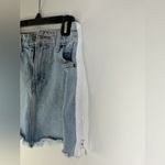 Carmar Blue Denim Mini Skirt with White Accents Size 25 Photo 4