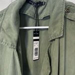 Max jeans NWT green sleeves tencel cargo style vest size medium Photo 3