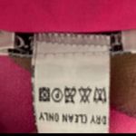 Silks by I.S.C. Silk Sleeveless V Neck Tropical Print Lined Maxi Dress Size XL Pink Photo 4