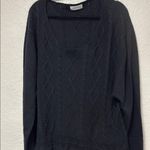 Simply Couture  Black Knit Sweater with Layered Hem 2X/3X Photo 4