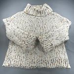 Kori America Women's Cream Confetti Knit Turtleneck Pullover Sweater M/L Photo 1