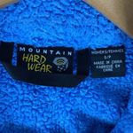 Mountain Hardwear  Women's Blue & Black Fuzzy Fleece Zip Up Jacket S Photo 4