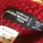 Neiman Marcus PATRICIA UNDERWOOD too () Maroon Nubby Wool Beanie Hat NWT Photo 2