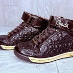 Coach Rare Vintage  Sneakers shoes Black Nanette High Top tennis shoes 8 quilted Photo 4