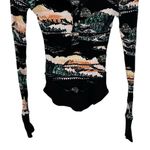 Free People  Movement Rally Rib Henley Top In Black Diamond Combo size XS Cotton Photo 4