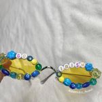 Notre Dame beaded sunglasses Gameday accessory Gold Photo 4