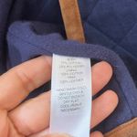 Vineyard Vines Sz XL Blue Quilted Jacket Brown Leather Trimmed Pockets Photo 7