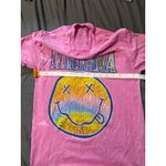 Nirvana Pink Bleach Short Sleeve Crew Neck Tee Unisex Size Small Music Retro Photo 4