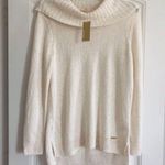 Michael Kors Turtleneck Sweater Sequined Bone White, Size L New w/Tag Photo 2