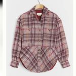 Anthropologie Hudson Plaid Shirt Jacket Size M Photo 1