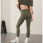 Athleta  S Salutation Stash Mesh 7/8 Tight Moss Mesh Small Photo 1