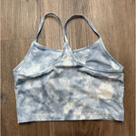 Aerie  Sports Bra Women Size M Hugger Blue Tie Dye Racerback Athletic Crop Photo 0