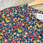 st. john's bay St John’s Bay Multi Floral Long Sleeve Button Down Shirt Cotton Blend Size 2X Photo 11