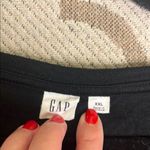 Gap  long sleeve soft spun u-neck true black shirt Photo 5