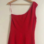 Dress the Population  Black Martine Stretch Crepe One-Shoulder Dress Photo 6