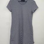 United by Blue  T Shirt Dress Striped Organic Cotton Blend Navy White Small Photo 5
