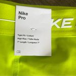 Nike Pro Women's High Rise Tight Fit 7" Atomic Green Plus Size Short Size XXL Photo 4