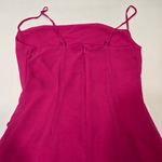 MORE TO COME Mileva Ruched Mini Dress in Fuchsia Pink Size XS Photo 8