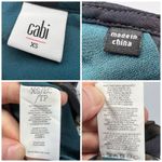 CAbi Pirouette Floral Chiffon V-Neck Dress Tiered Ruffle Hem XS Photo 2