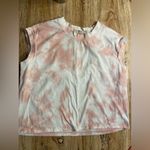 Chelsea and Violet  | Pink and White Tie-Dye Crop Top, Size XS Photo 0