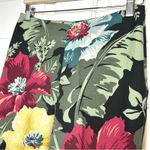 Tommy Bahama Silk Floral Print Cropped Pants Tropical High Waist Size 6 Photo 2