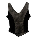 Zoe California Vintage 90's Silk Velvet Sequins Top Size Medium Festival Goth Black Photo 5